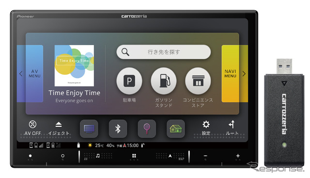 パイオニア・カロッツェリアが出品予定:車内向けインターネット接続サービス「docomo in Car Connect」に対応した新型「楽ナビ」
