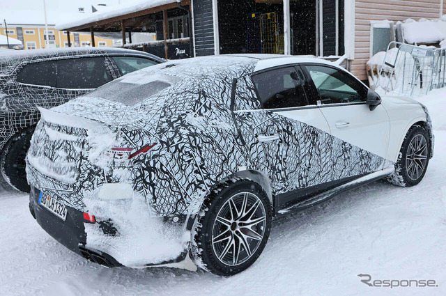 メルセデスAMG GLC63クーペ プロトタイプ(スクープ写真)