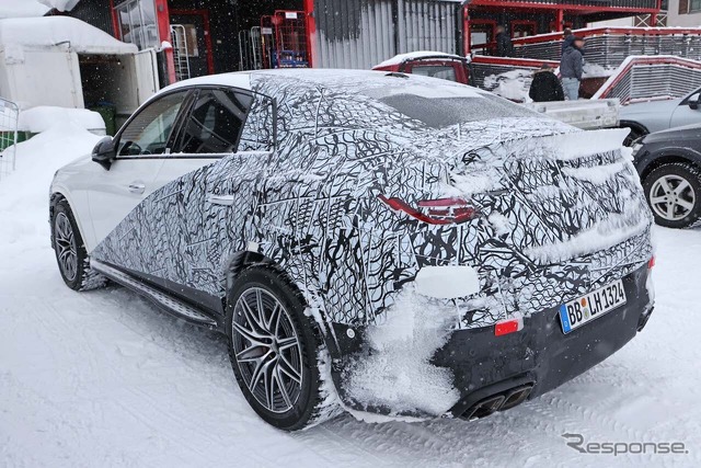 メルセデスAMG GLC63クーペ プロトタイプ(スクープ写真)