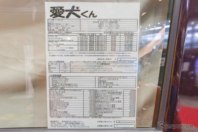 オプション装備も充実。