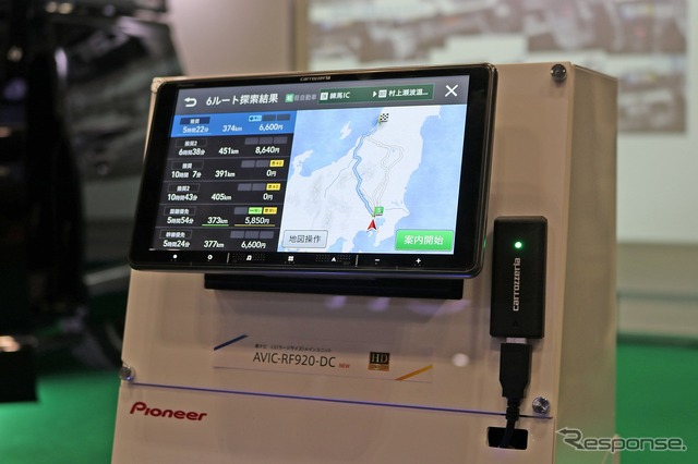 車内Wi-Fiを装備したcarrozzeria最新楽ナビ搭載キャンピングカーを展示…ジャパンキャンピングカーショー2023