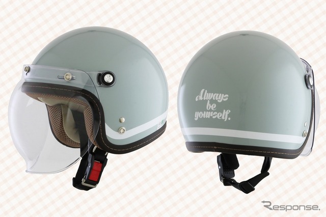 レトロ可愛い」レディースジェットヘルメット、はとやから登場 3