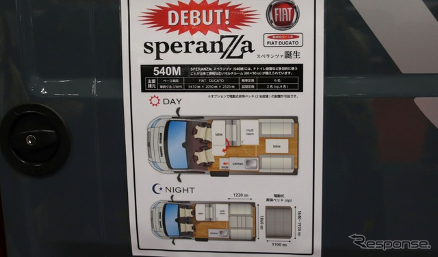 ジャパンキャンピン:グカーショー2023:TOWAモータース:デュカト「スペランツァ」