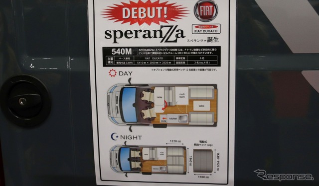 ジャパンキャンピン：グカーショー2023：TOWAモータース：デュカト「スペランツァ」