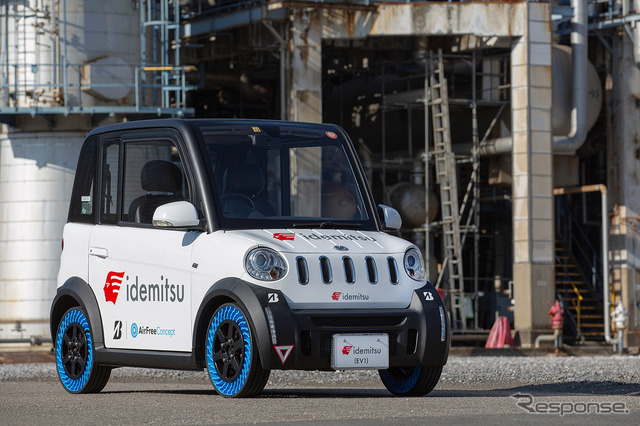 エアフリーコンセプトを用いた次世代タイヤを装着する超小型EV