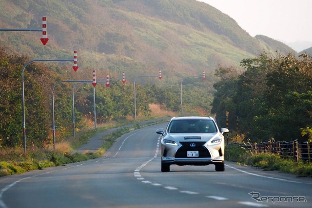 北海道でのテスト走行