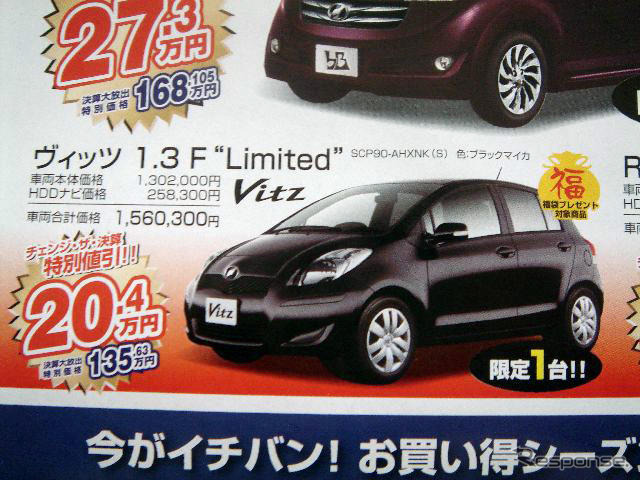 【新車値引き情報】このプライスでコンパクトカーを購入できる!!