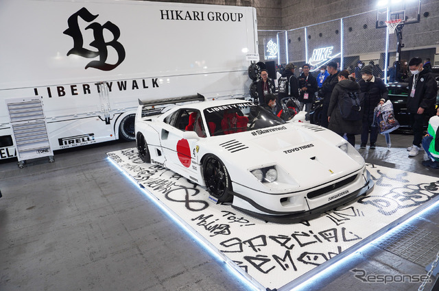 リバティーウォークのF40（大阪オートメッセ2023）
