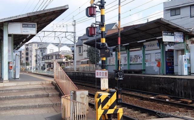 4月1日に「茶山・京都芸術大学」に改称される茶山駅。京都芸術大学に近いため、大学名が併記されることに。