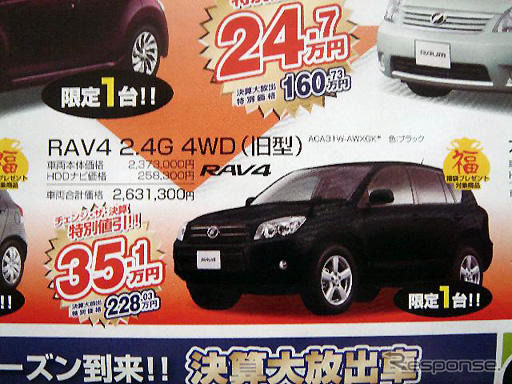 【新車値引き情報】このプライスでSUV&RVを購入できる!!