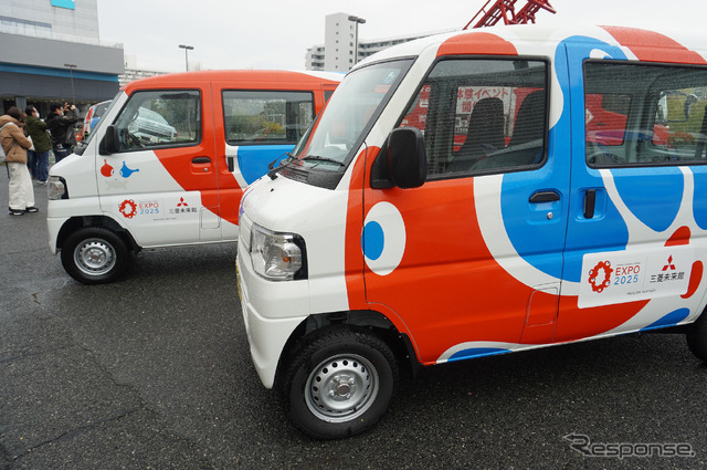 三菱 ミニキャブMiEV 大阪・関西万博公式 ラッピング車両（大阪オートメッセ2023）