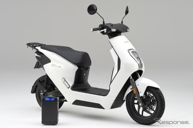 ホンダEM1 e:。ホンダがが初めてヨーロッパで販売する電動二輪車。2025年までに全世界で10車種以上投入するうちの1車種