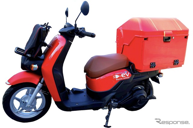 現行電動二輪車の一つ、ホンダ・ベンリィe:郵便配達仕様