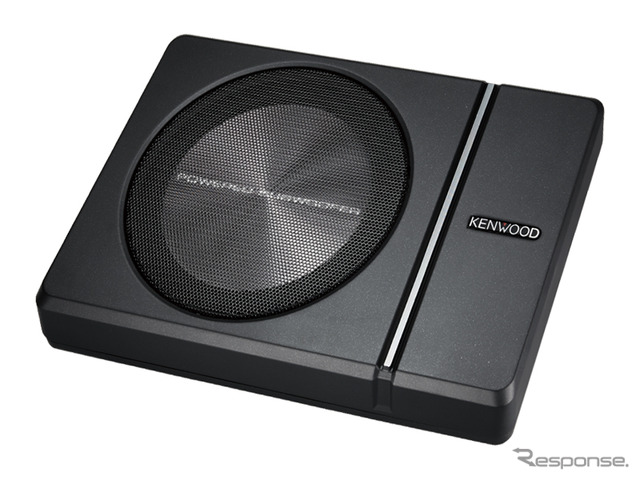 パワードサブウーファーの一例(ケンウッド・KSC-SW30)。