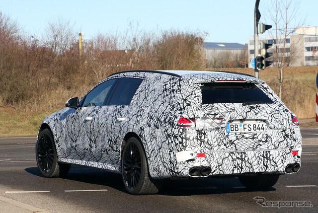 メルセデスAMG E53 ステーションワゴン 次期型プロトタイプ(スクープ写真)
