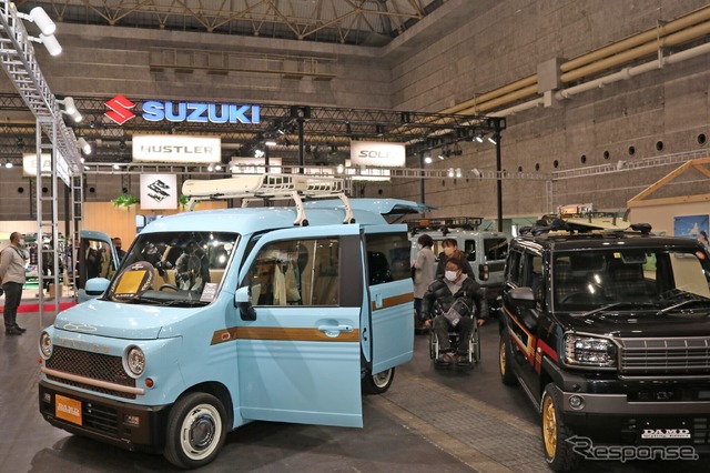 幅広いユーザーの注目を集めていたダムドブースはSUZUKIの横で大きく展開していた