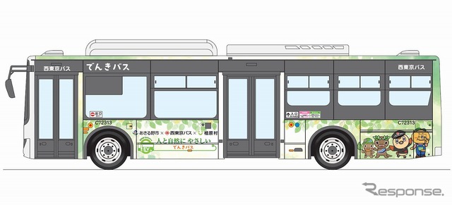 車体ラッピング外観