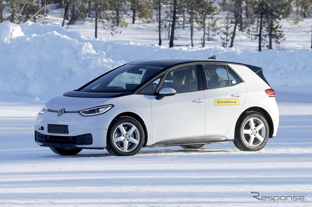 VW ID.シリーズ最小モデルのプロトタイプ(スクープ写真)