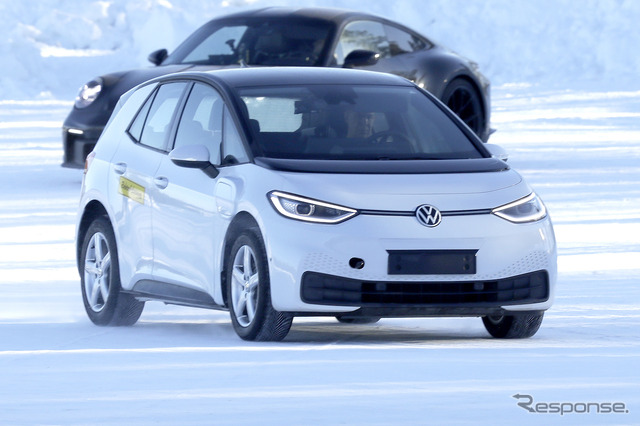 VW ID.シリーズ最小モデルのプロトタイプ(スクープ写真)