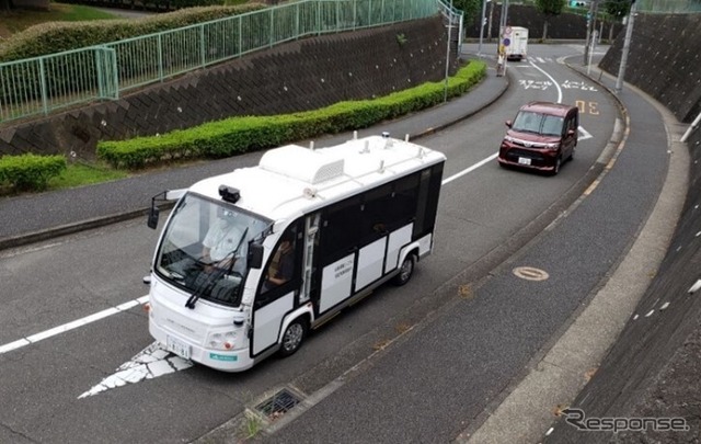 2022年9月の自動運転バス実証実験の様子