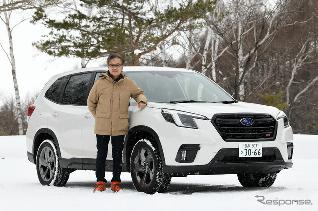 スバル フォレスター STIスポーツと片岡英明氏