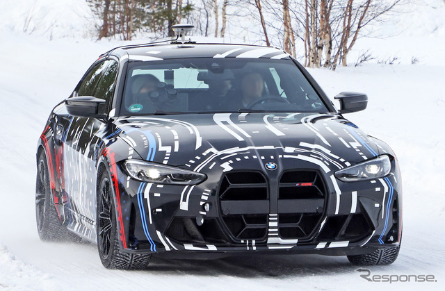 BMW Mが開発する高性能4モーターEVのプロトタイプ(スクープ写真)