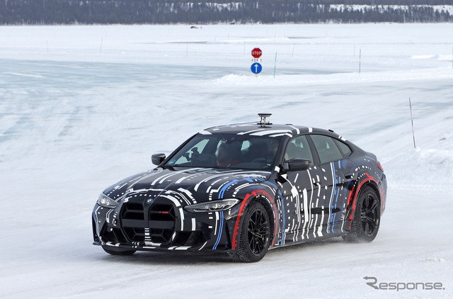 BMW Mが開発する高性能4モーターEVのプロトタイプ(スクープ写真)