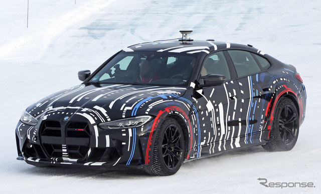 BMW Mが開発する高性能4モーターEVのプロトタイプ(スクープ写真)