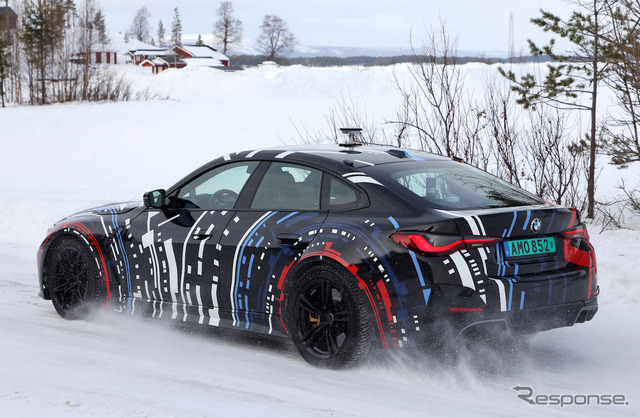 BMW Mが開発する高性能4モーターEVのプロトタイプ(スクープ写真)