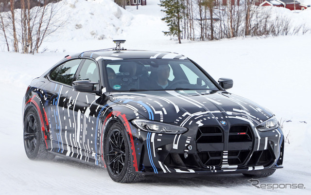 BMW Mが開発する高性能4モーターEVのプロトタイプ(スクープ写真)