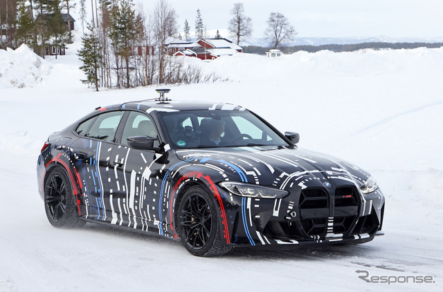 BMW Mが開発する高性能4モーターEVのプロトタイプ(スクープ写真)