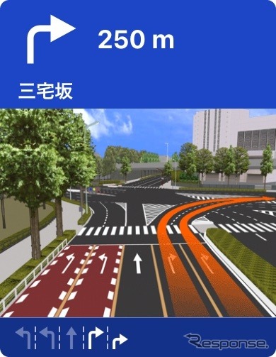 一般道での案内