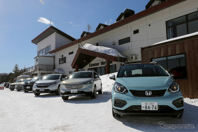 ホンダ e:HEV×4WD雪上試乗会「Honda四輪テクニカルワークショップ~Snow Test Drive 2022」