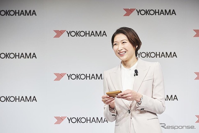 横浜ゴムとパートナーシップ契約した競泳 池江璃花子選手