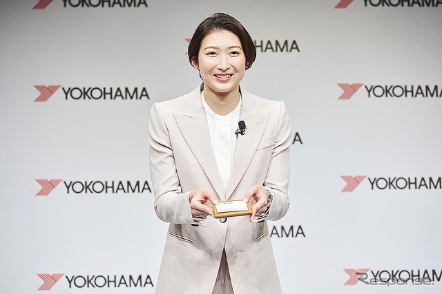 横浜ゴムとパートナーシップ契約した競泳 池江璃花子選手