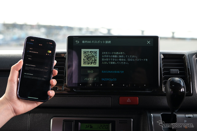 「docomo in Car Connect」に別途契約することで車内Wi-Fiスポットとして機能させることが可能