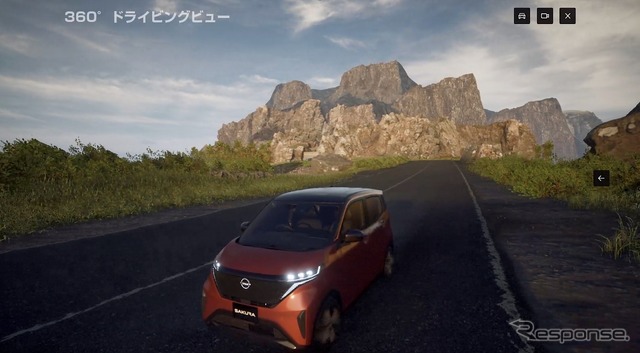 NISSAN HYPE LAB(PC画面 ドライビングビュー)