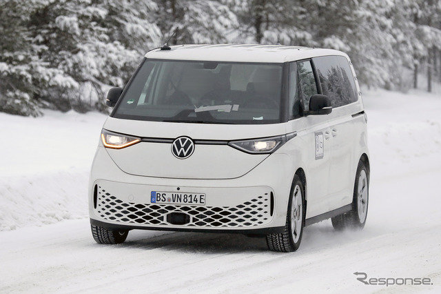 VW ID.BUZZ ロングホイールベースのプロトタイプ(スクープ写真)