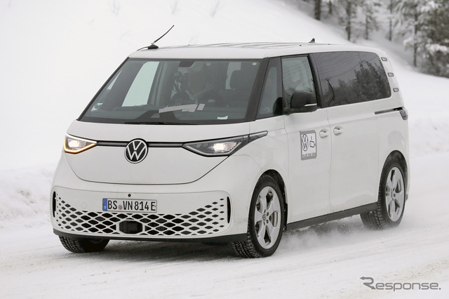 VW ID.BUZZ ロングホイールベースのプロトタイプ(スクープ写真)