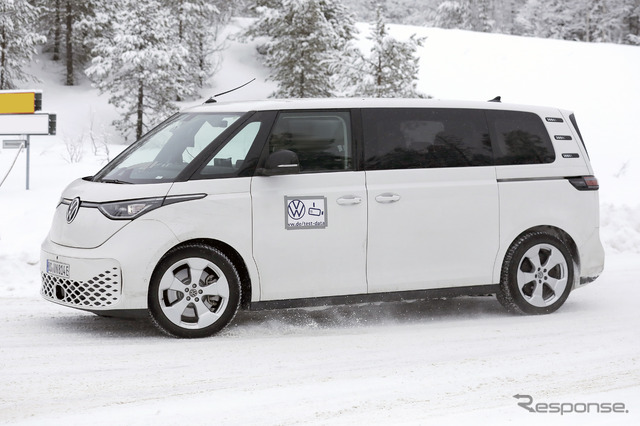 VW ID.BUZZ ロングホイールベースのプロトタイプ(スクープ写真)