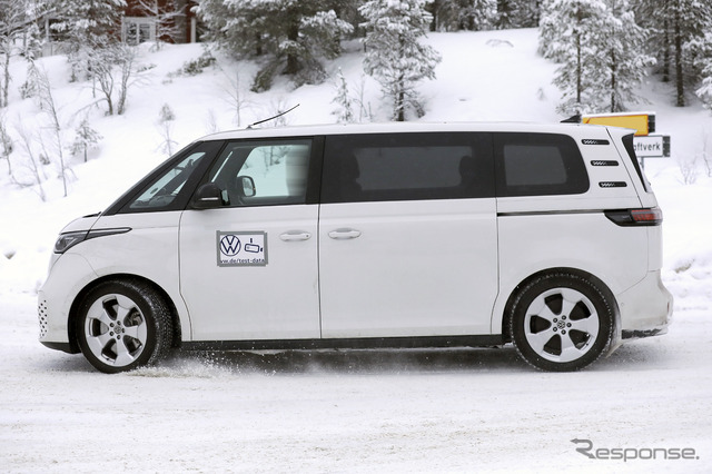 VW ID.BUZZ ロングホイールベースのプロトタイプ(スクープ写真)