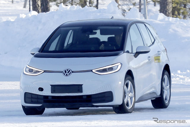 VW ID.シリーズ最小モデルのプロトタイプ(スクープ写真)