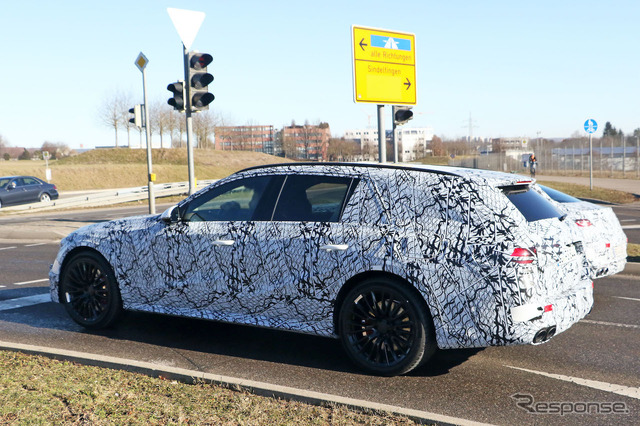 メルセデスAMG E53 ステーションワゴン 次期型プロトタイプ(スクープ写真)