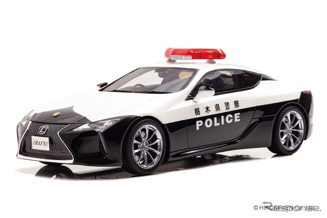レクサス LC500(URZ100)2020 栃木県警察交通部交通機動隊車両(1/18スケール)