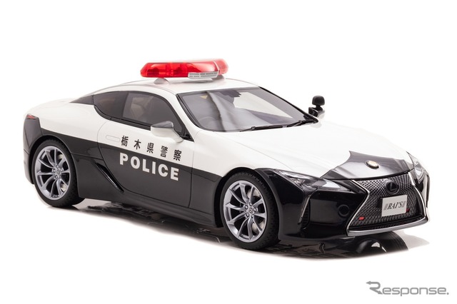 レクサス LC500(URZ100)2020 栃木県警察交通部交通機動隊車両(1/18スケール)