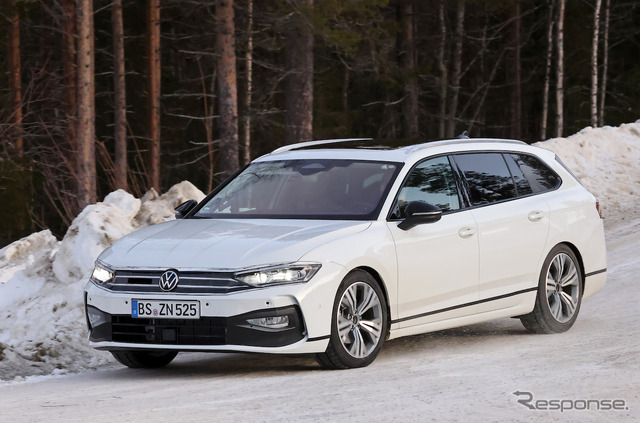 VW パサート ヴァリアント 次期型プロトタイプ(スクープ写真)