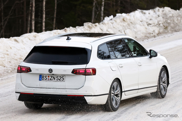 VW パサート ヴァリアント 次期型プロトタイプ(スクープ写真)