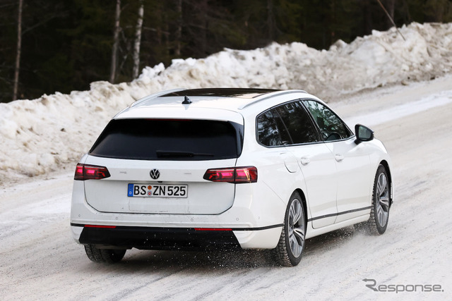 VW パサート ヴァリアント 次期型プロトタイプ(スクープ写真)