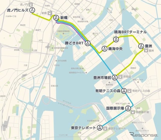 東京BRT運行ルート