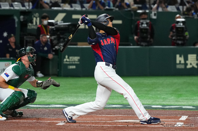 大谷選手（3月12日、WBC、対オーストラリア戦）